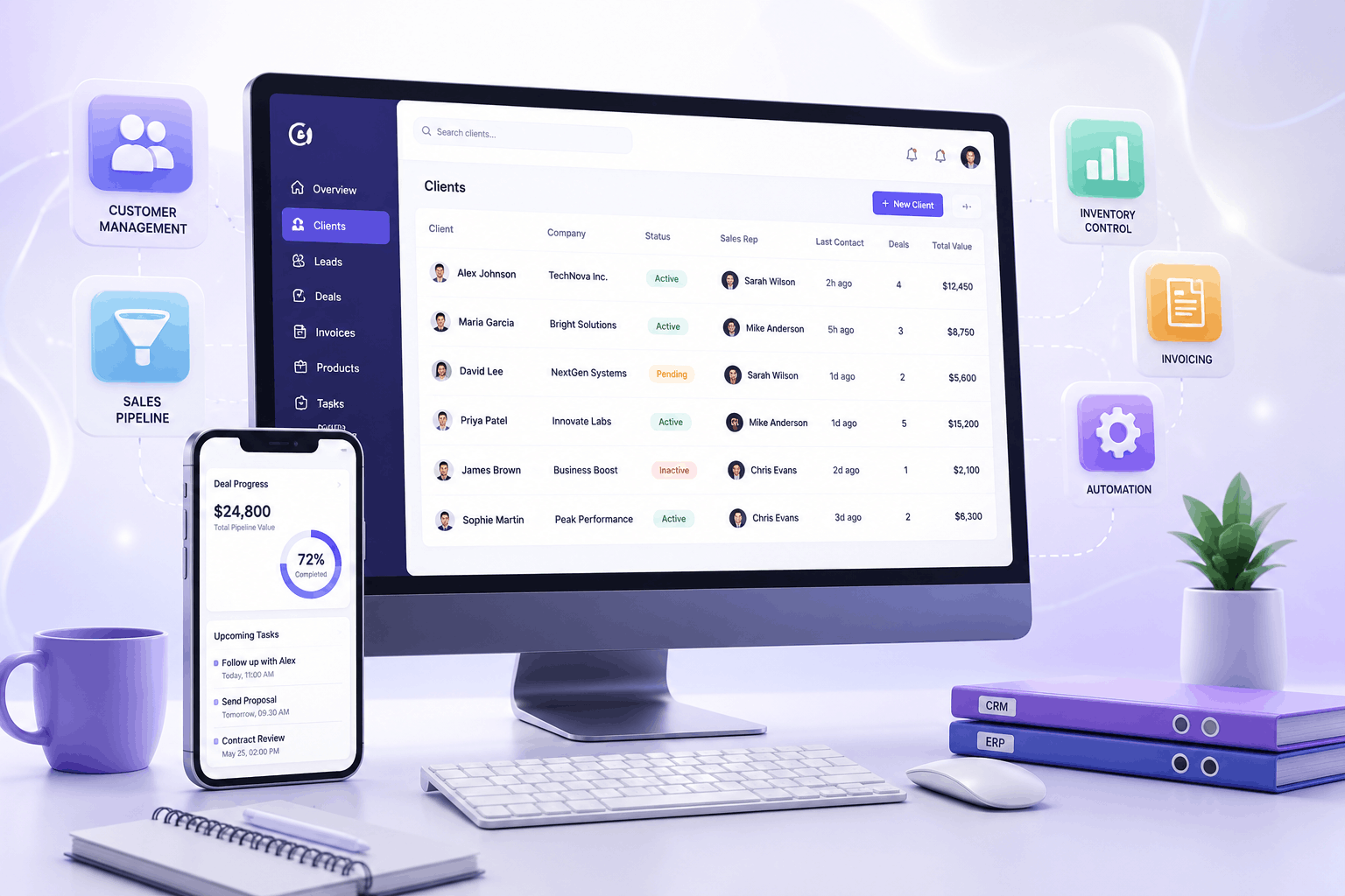 Custom CRM & ERP